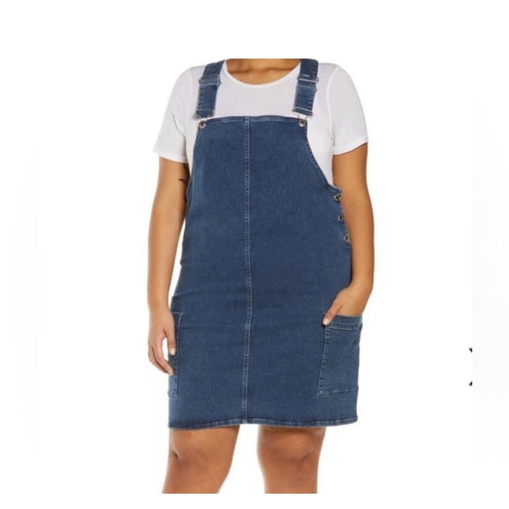 Vero Moda Spencer denim jumper dress NWT 20